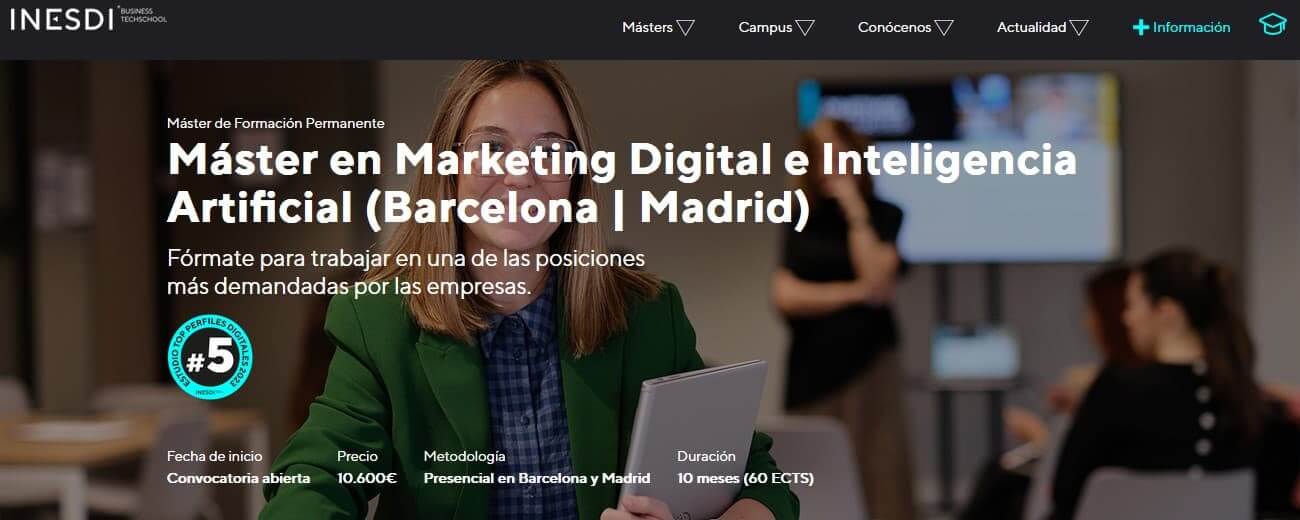 Máster en Marketing Digital de INESDI