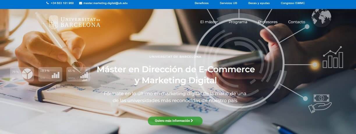 Máster en Marketing Digital de Universitat de Barcelona (UB)
