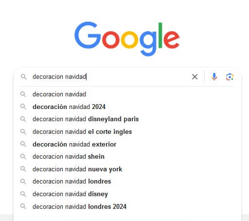 google y busquedas relacionadas