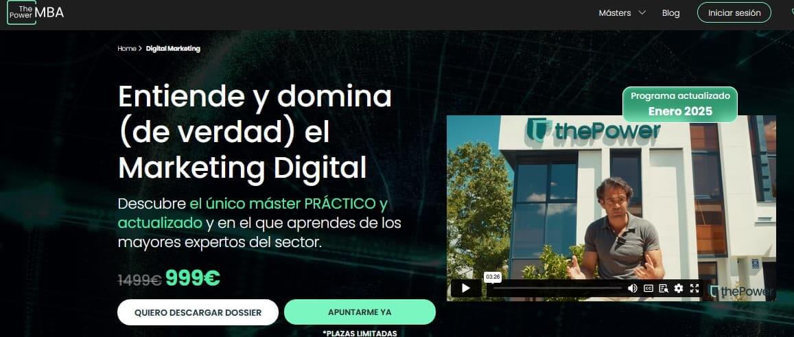 Máster en Marketing Digital de ThePower Business School